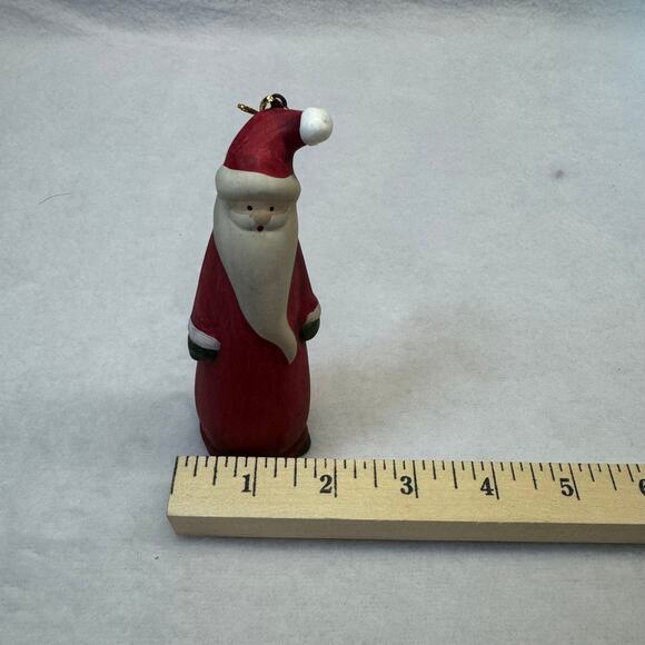 Vintage Hand Paint Santa Christmas Tree Ornament-Handmade Decor-Unique-good - Picture 5 of 9